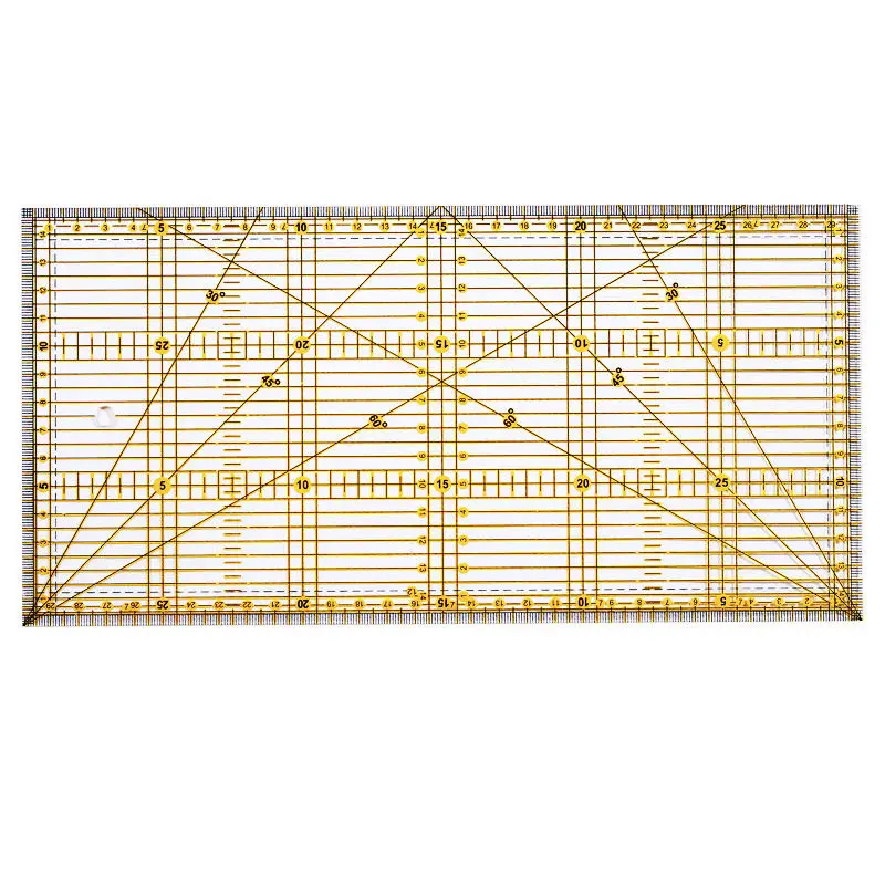Многоцелевая линейка для лоскутного шитья квилтинга одежды 30 х15 см акриловые