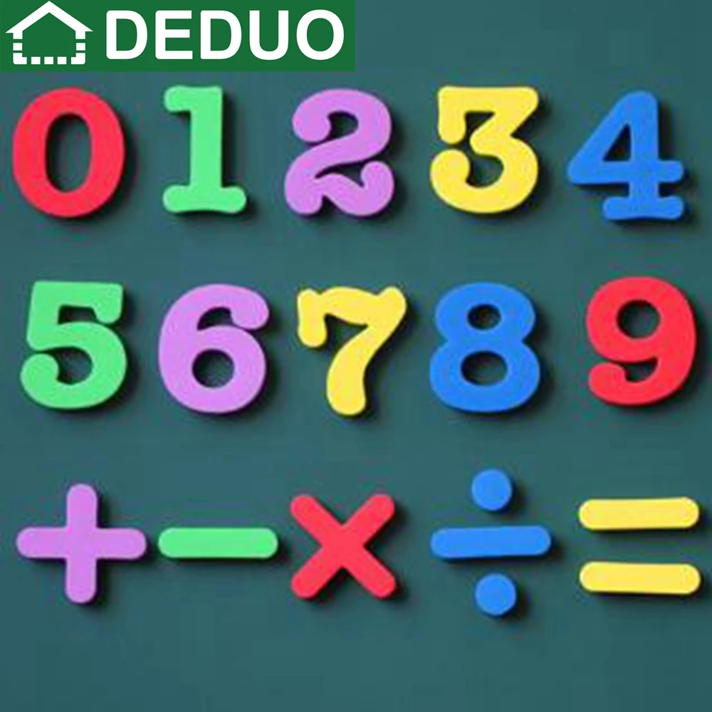Подарочный набор DEDUO на магнитах для обучения Рождеству 10 цифр магнит