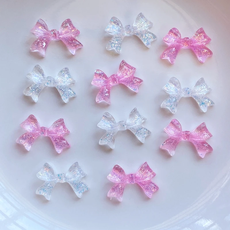 

Мини прозрачные блестящие банты из смолы, набор из 50 штук TSXJY