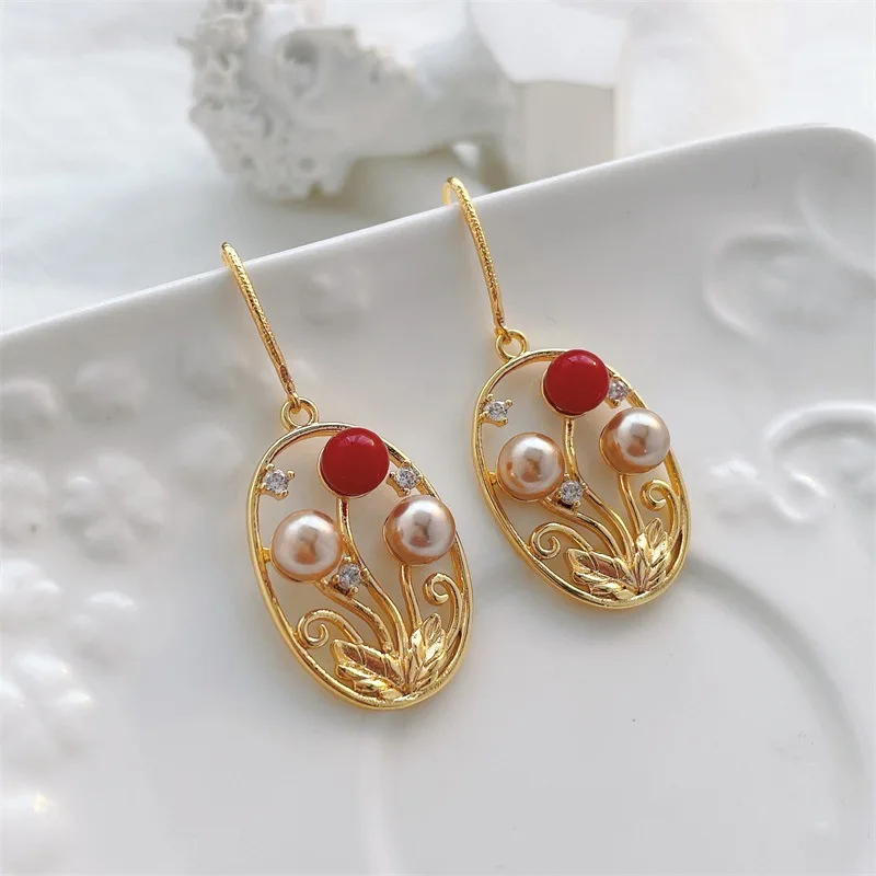 

Zircon Earrings with personalized design for women, pearl earrings with Tassels and luxury celebrity tassels