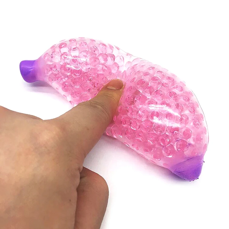 Juguete pelota de estr&eacute;s con bolas de pl&aacute;tano esponjoso para adultos y ni&ntilde;os, juguete para apretar infinita, estr&eacute;s, alivia la descompresi&oacute;n, 1 unidad-2