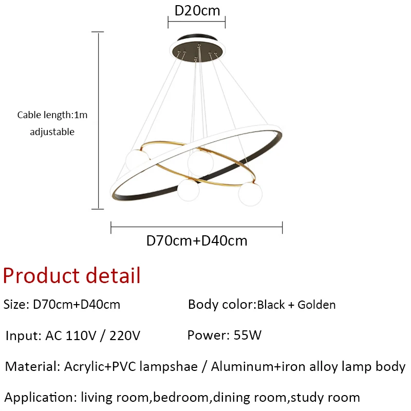 

Modern led Chandelier 110V 220V Lighting Fixtures Ceiling Chandelier Lamp Dining room Kitchen Living room Bedroom Luminaires