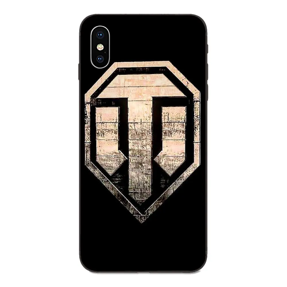 Мягкие сумки из ТПУ чехлы для Apple iPhone 4 4S 5 5S SE 6 6S 7 8 Plus X XS Max XR World Of Tanks Black | Мобильные