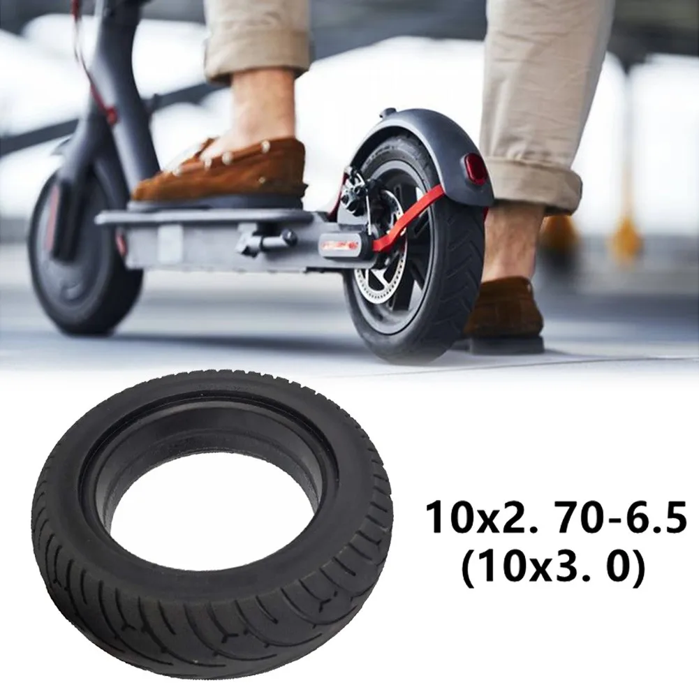 

10Inch Electric Scooter Tire Rubber Wear-resistant Tyre 10x3.0 (10*2.70-6.5) Non-pneumatic Tire For Electric Scooters