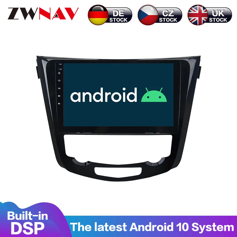 Android 10 PX6 DSP Carplay автомобильное радио GPS Navi для Nissan X Trail J11 Qashqai Rouge 2014 2019 HD IPS 1280*740 4 + 64Gb