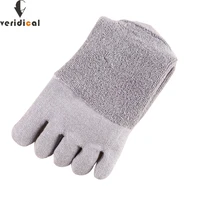 veridical 5 pairslot thick 5 finger socks woman solid cotton winter thermo terry socks harajuku boneless socks with toes%c2%a0brand
