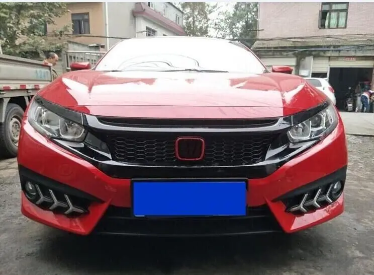 Высококачественная Черная задняя фара из АБС пластика отделка для бровей