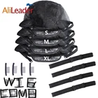 Alileader, недорогие инструменты для изготовления париков, шапочка для париков, эластичная лента и гребень для париков, регулируемый парик на резинке, шапочка для парика