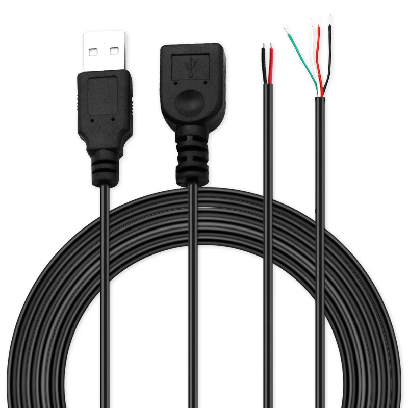USB-кабель для передачи данных кабель питания с одной головкой 2 ядра 4 вентилятор