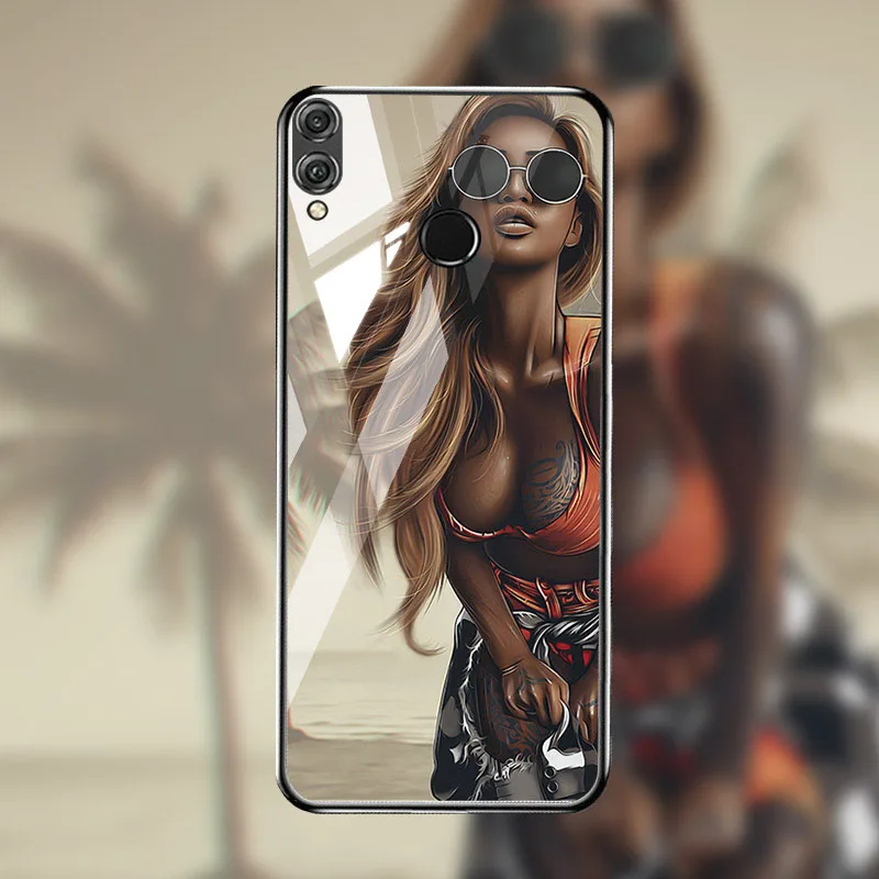 M039 Чехол из закаленного стекла для huawei Honor 8X, чехол для huawei Honor 10i 9 Lite 20s P20 Lite P30 Pro mate 20 Pro, защитный чехол - Цвет: M039