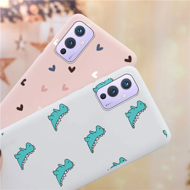 luxury lanyard necklace strap cord phone case for oneplus 9 pro 5g tpu heart bumper for one plus 9 9pro 19 oneplus9 back cover free global shipping