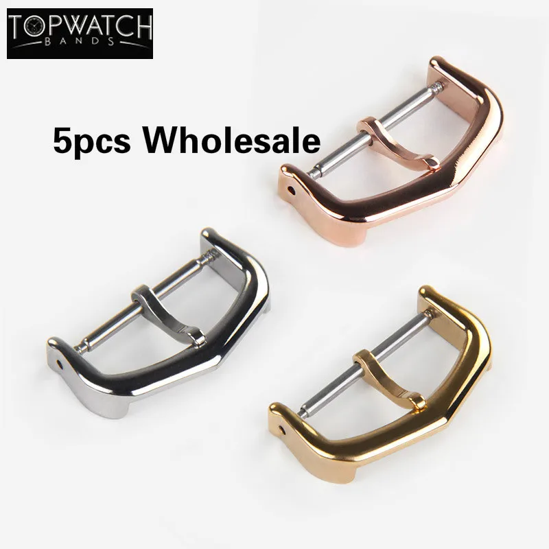 5pcs/lot 316 Stainless Steel Watch Buckle Watch Replacement Clasp Wholesale Gold Silver Rose 12mm 14mm 16mm 18mm