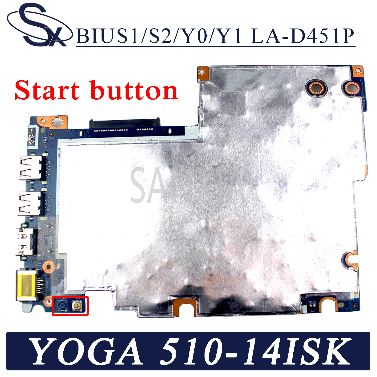 KEFU LA D451P материнская плата для ноутбука Lenovo YOGA 510 14ISK Flex4 1470 оригинальная I5 6200U