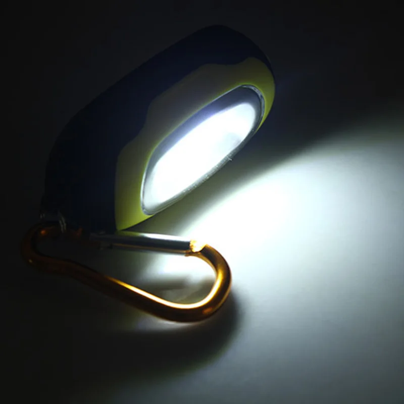 1 шт. портативный мини COB LED брелок флэш светильник фонарь лампа с карабином для