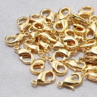 rwj009 wholesale 100 pcs high quality stainless steel lobster clasp silvergold electroplated accessory for jewelry making