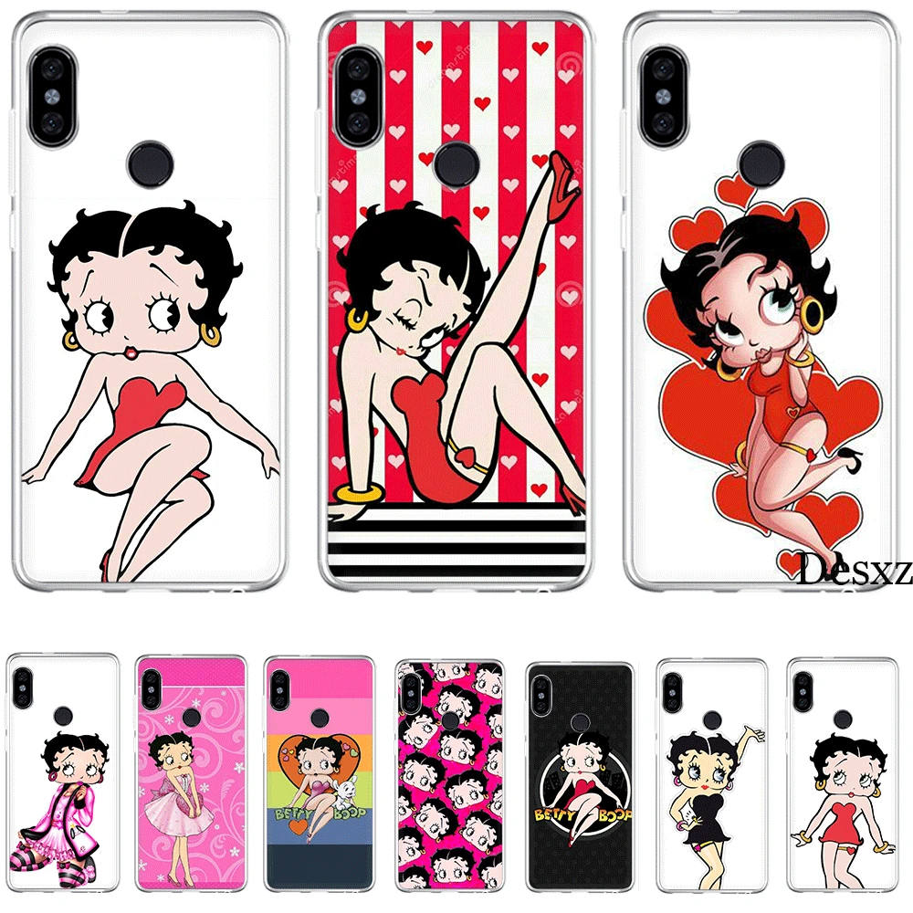Чехол для телефона Xiaomi Redmi GO 7 S2 4A 4X5 5A плюс 6 6A 7A K20 Pro крышка Betty Boop