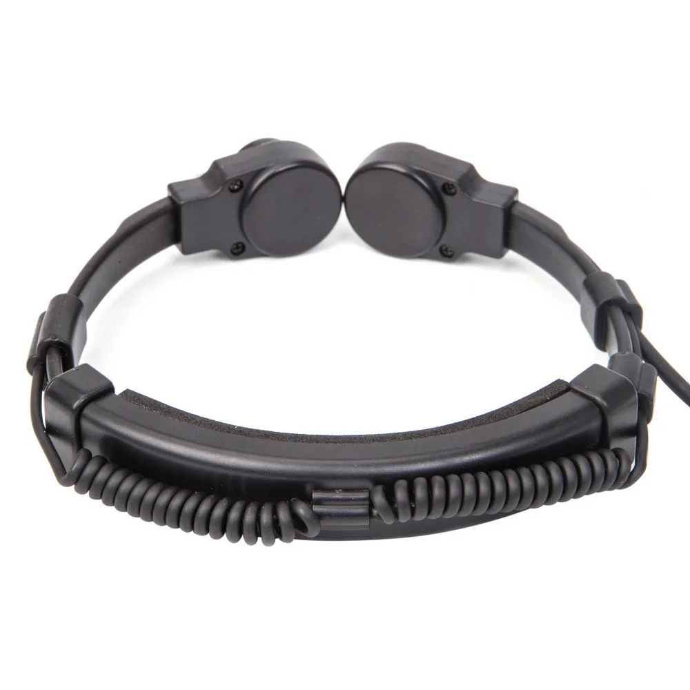 Гарнитура с микрофоном и наушником нашейная тактическая вибрацией