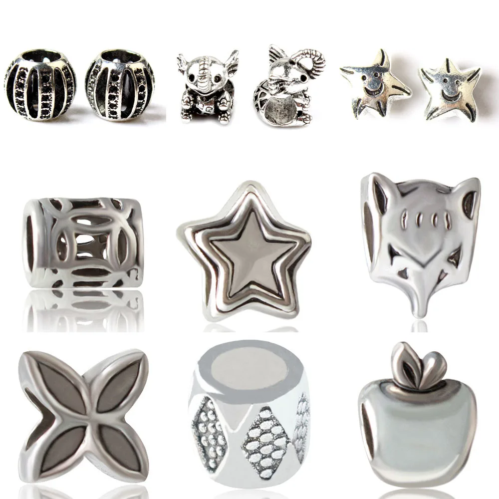 Подвеска в виде животных 2 шт./лот для браслета Пандоры | Украшения и аксессуары