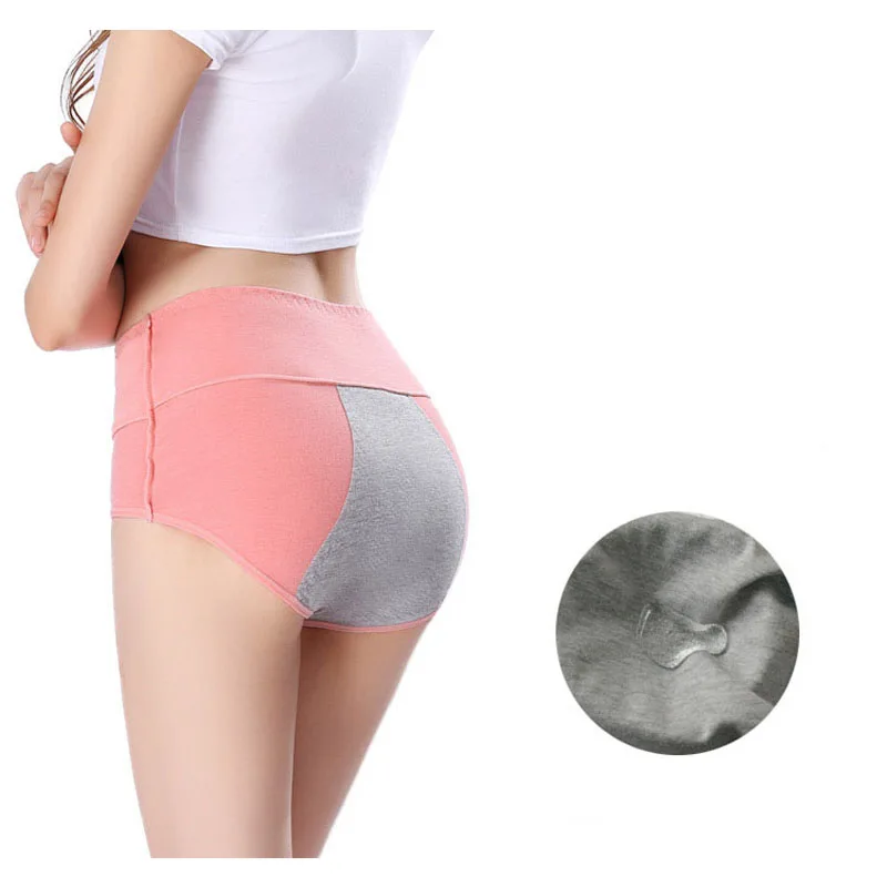 2 шт./лот женское хлопчатобумажное нижнее белье физиологические трусы комфорт