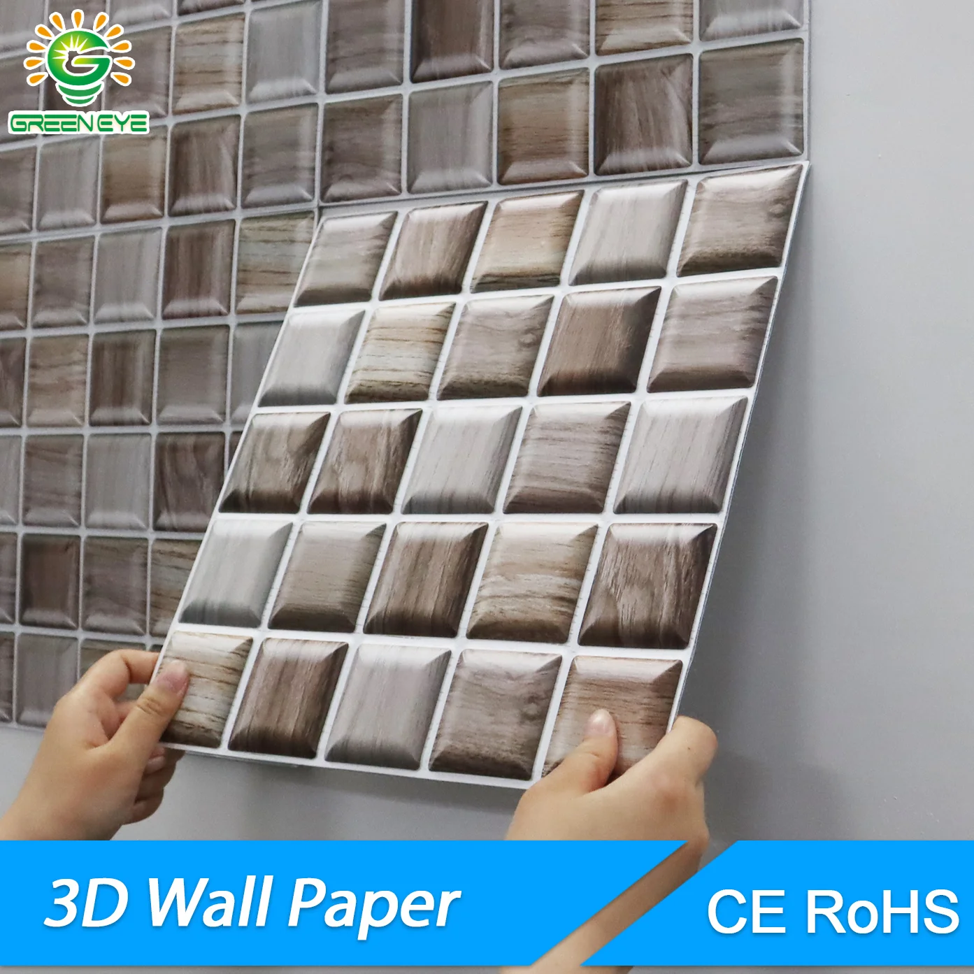 3D настенная бумага мраморный кирпич самоклеящиеся настенные наклейки