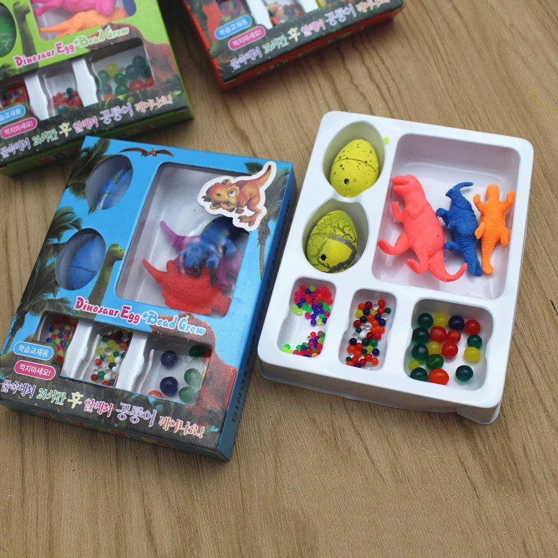 

DIY креативные игрушки, развивающие игрушки, развивающие игрушки, мини динозавр, яйцо, пузырчатая вода, большой цвет, набор динозавров из бисе...