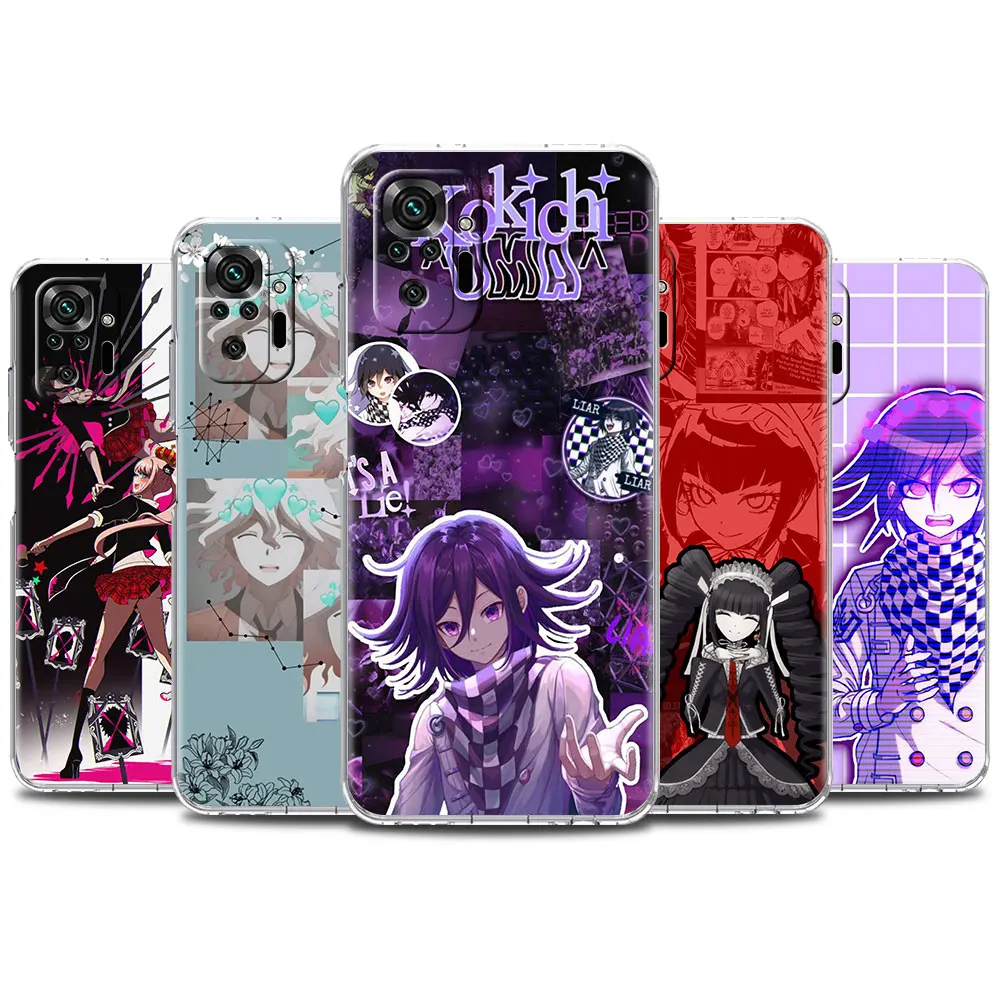 Soft Clear Case For Xiaomi Redmi Note 10 9 8 Pro 9S 10S 8T 9A 9C K40 7 9T 8A Shockproof Silicone Phone Cover Game Danganronpa 2