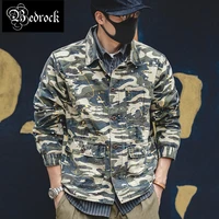 mens retro camouflage shirt made old inkjet jacket ami khaki military multi pocket spring and autumn coat