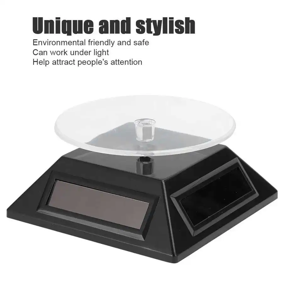 Солнечный дисплей Стенд поворотный стол ювелирные часы телефон Вращающийся s