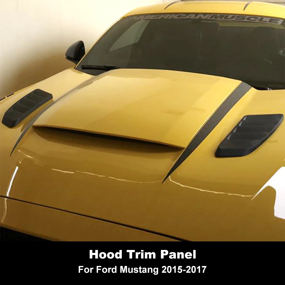 

Для Ford Mustang 2015-2017 модели с украшения для шляпки пластина капюшон паста декоративная пластина украшение автомобиля Наклейка