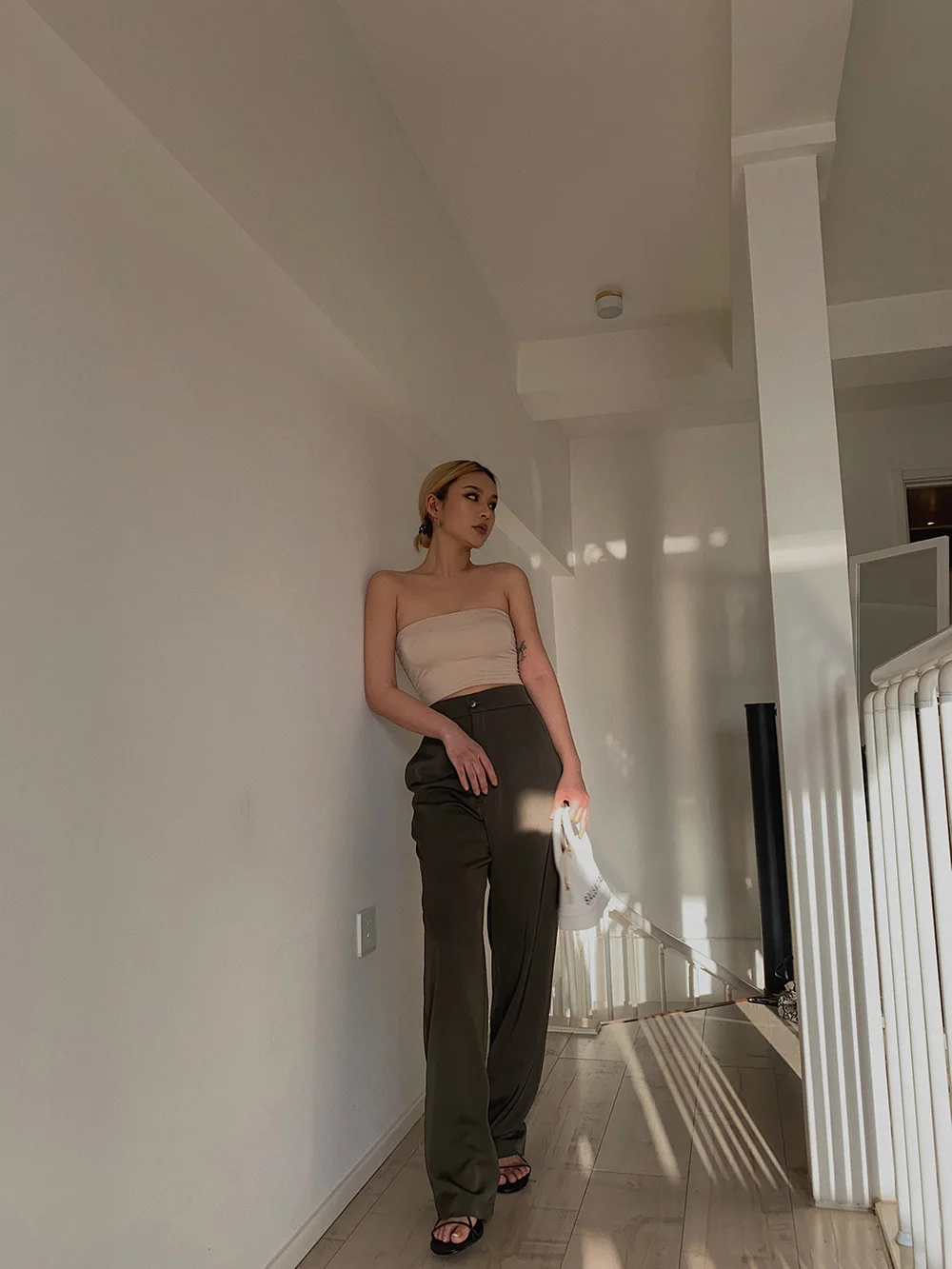 

High Quality Spring New Office Lady High Quality Elegant Casual Fashion Wide Leg Woman Female Pants Hot Sales 2021