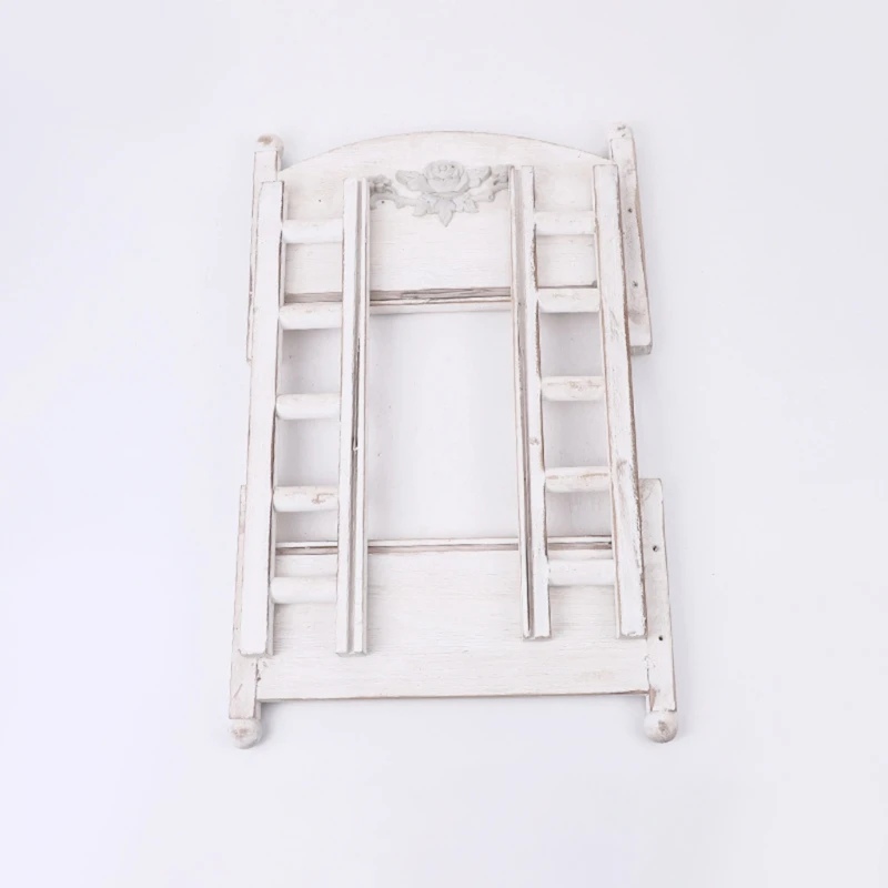 

Newborn Posing Detachable Mini Retro Bed Baby Photo Shooting Props Wooden Crib Infant Photograph Accessories J60B