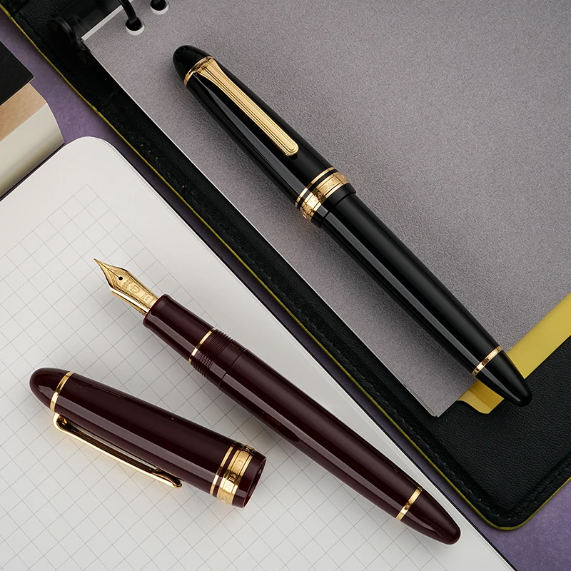بحار الربح 2021/2024 كبير طوربيد 21K الذهب الحبر نافورة أقلام فاخرة ريشة القلم الريشة القلم اليابان الأصلي