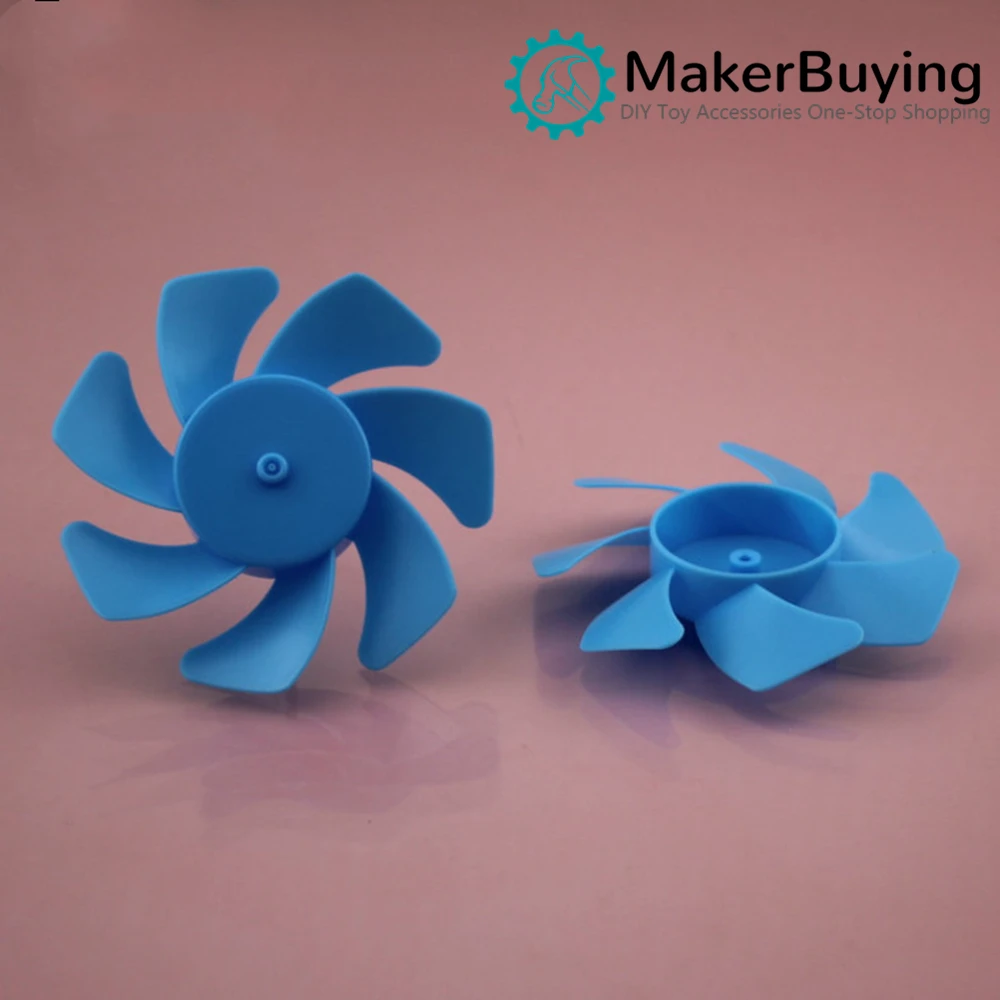 

70mm seven-blade propeller propeller fan blade fan blade thrust propeller turbofan wind propeller blue