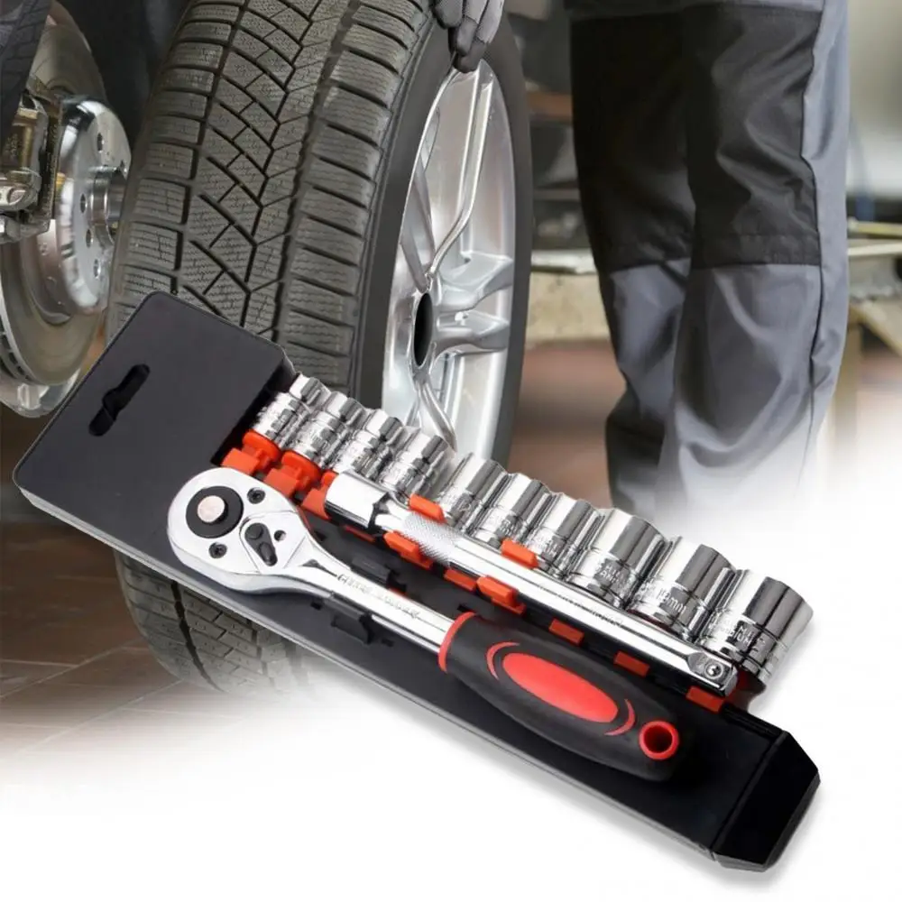 

12Pcs/Set 3/8inch Ratchet Handle Drive Socket Wrench Spanner Repair Tool Kit