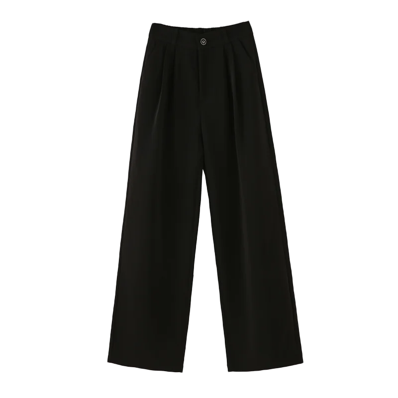 

Winter Velvet Thick New Straight Wide Leg Womens Trousers Autumn Streetwear Chic Pants Women High Waist Plus Size Loose