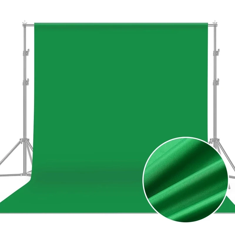 Top Deals 3 x 5M / 10 16.4Ft Professional Green Sn Backdrop Studio Photography Background Washable Polyester-Cotton Fabric | Электроника