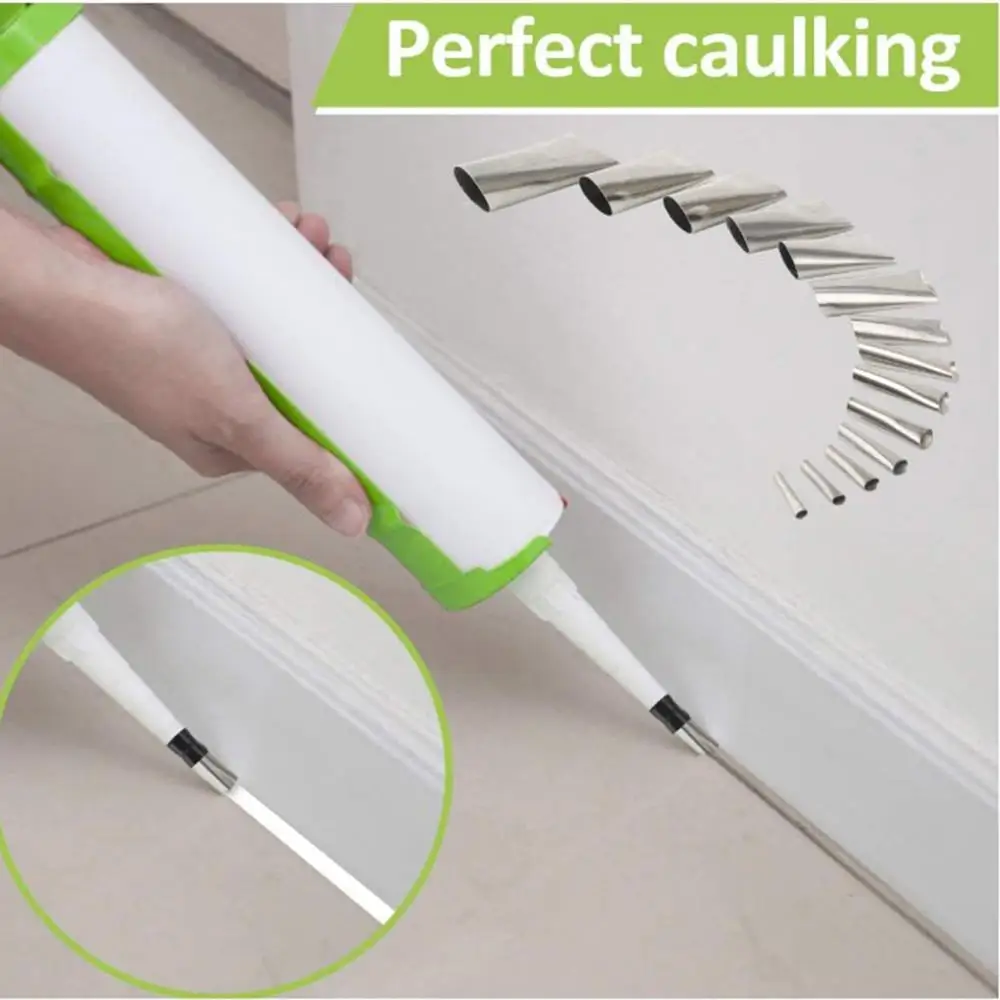 

27Pcs Stainless Steel Glue Nozzle Caulking Finishing Tool Brush Tape Filler Set Glue Nozzle Cleaning Brush Metal Blade