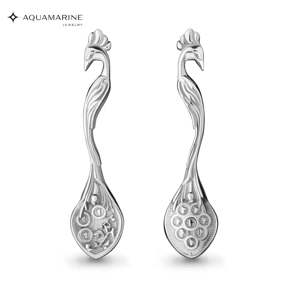 Ложка загребушка AQUAMARINE без вставок Серебро 925 пробы|Другие индивидуальные