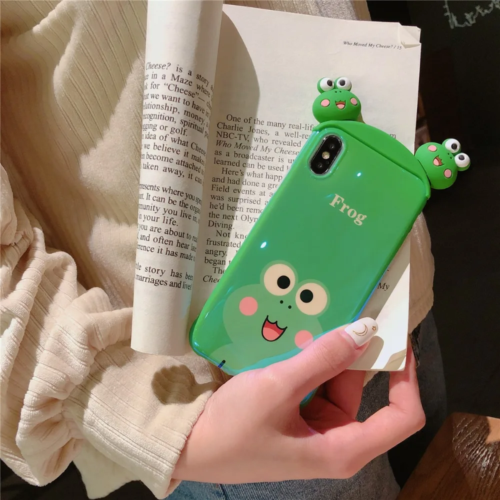 Для iPhone 11 Pro MAX футболка с рисунками из мультфильма «Улица Сезам», жабы, кролика, Розовая пантера синий свет IMD чехол для iPhone Xs XR Xs Max X 6 6s7 8 Plus
