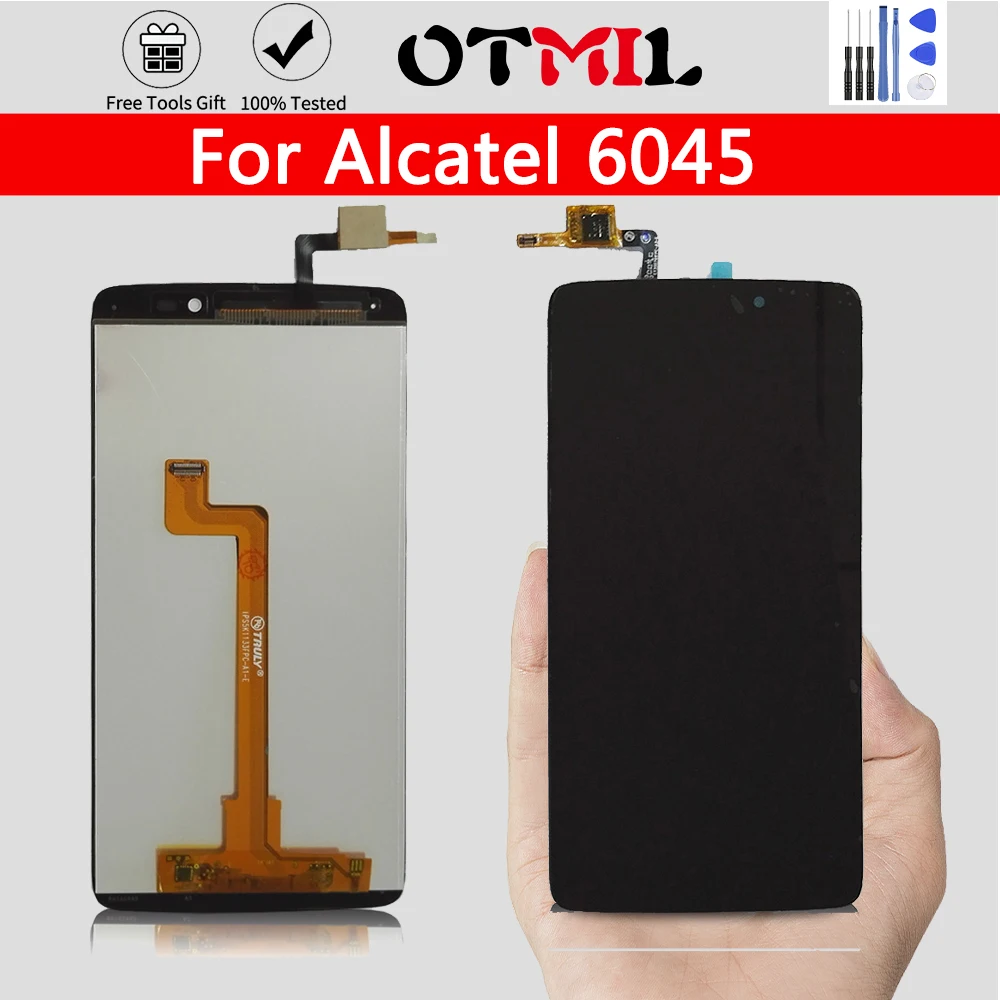 ЖК дисплей OTMIL 5 дюйма для Alcatel One Touch Idol 3 6045 6045Y 6045K OT6045 сенсорный экран с цифровым