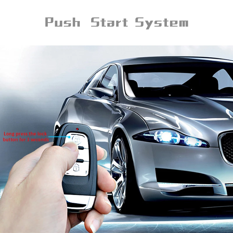 9 шт. Автомобильная сигнализация запуск двигателя бесключевой доступ