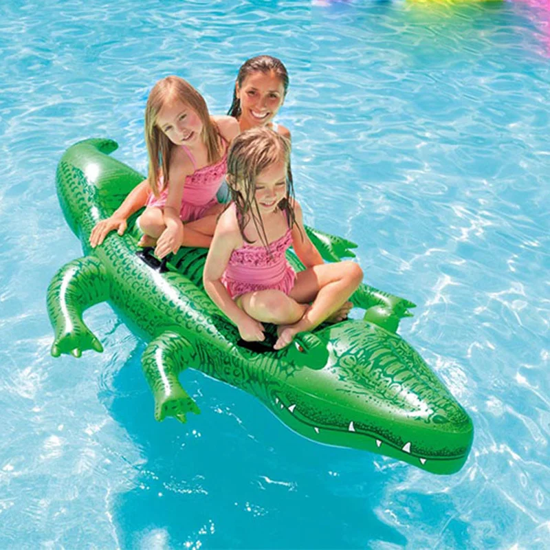 Большая надувная лодка из крокодиловой кожи для взрослых с плавающим