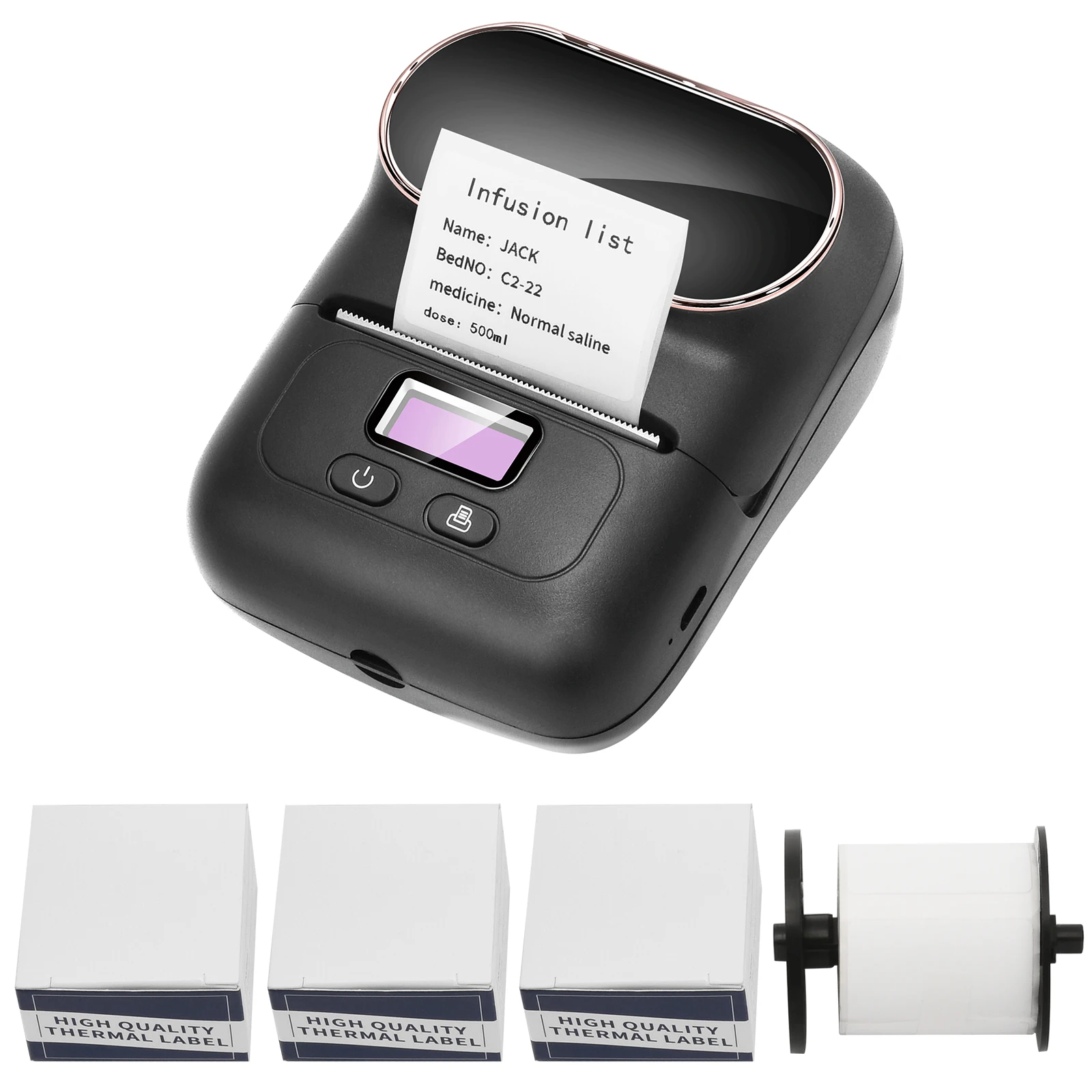 Беспроводной термопринтер для этикеток M110 портативный Bluetooth принтер Inkfree штрих