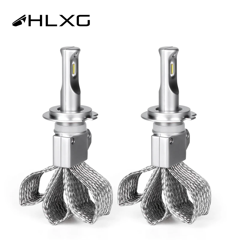 H7 LED H4 Автомобильные фары HLXG 9005 HB4 H11 H8 H9 HB3 9006 H1 медная Теплоотдача с CSP бусинами 12 в