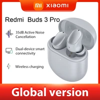 new global version xiaomi redmi buds 3 pro tws bluetooth earphones wireless headphones 35db anc dual device redmi airdots 3 pro