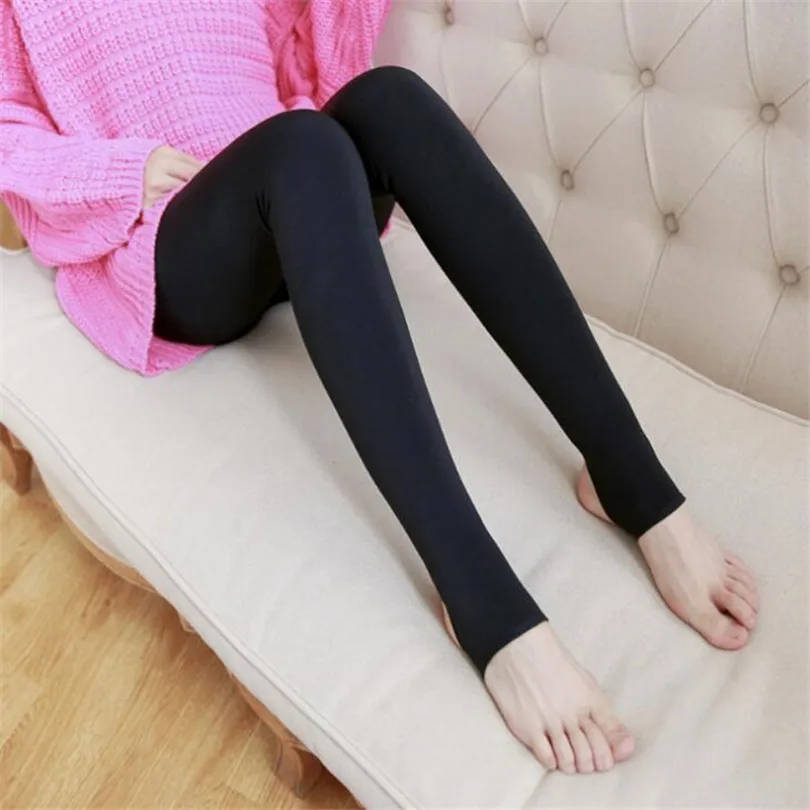 Женские осенне-зимние плотные теплые леггинсы с ворсистой подкладкой, Стрейчевые флисовые штаны, эластичные леггинсы