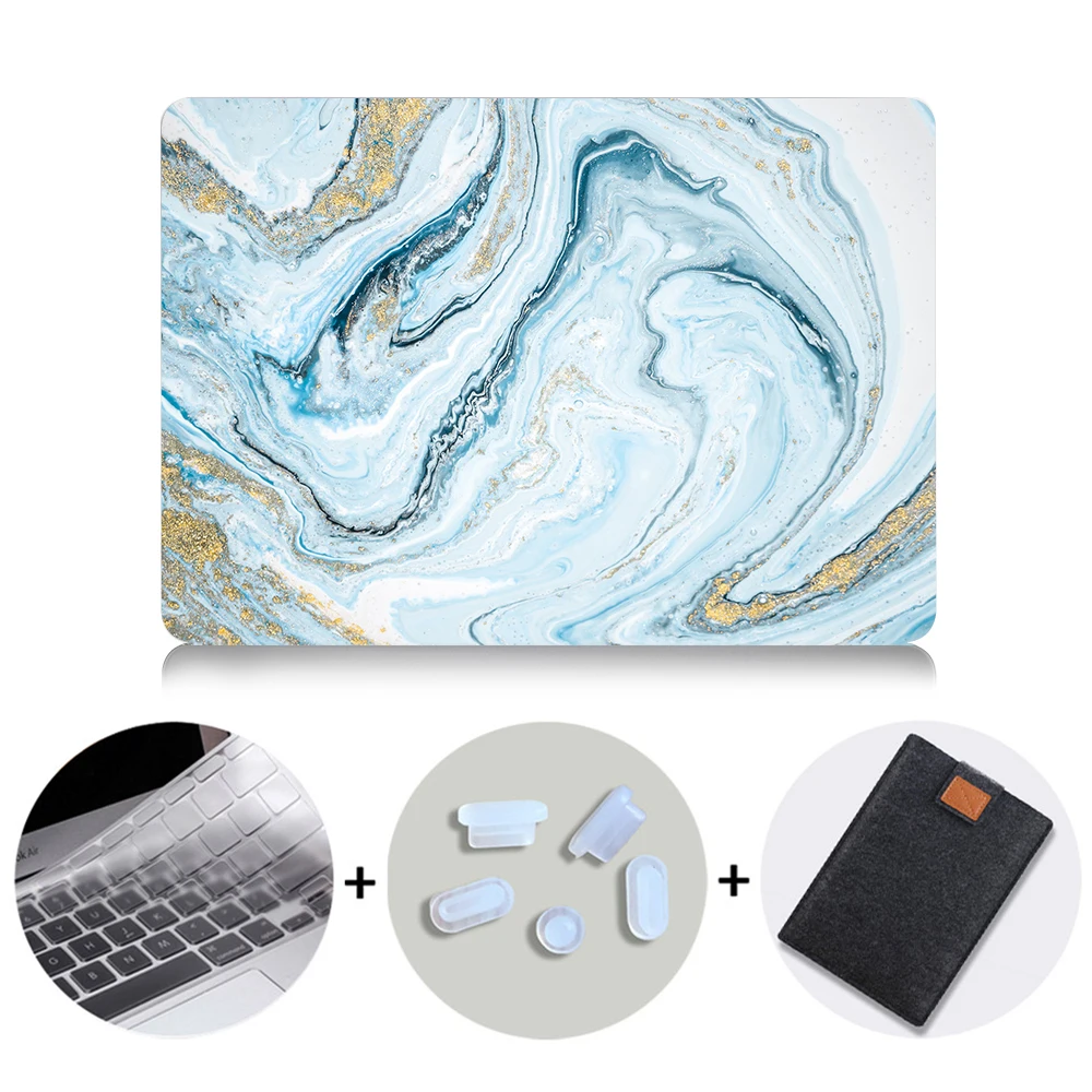MB04 MTT Мрамор чехол для ноутбука Macbook Air Pro retina, возрастом 11, 12, 13, 15 с сенсорной панелью жесткий чехол для macbook pro 13,3 дюймов чехол для ноутбука Funda - Цвет: MB04