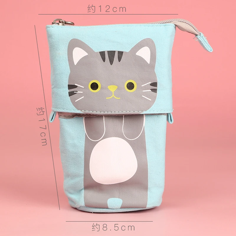 

Холщовый чехол для ручек с изображением кота