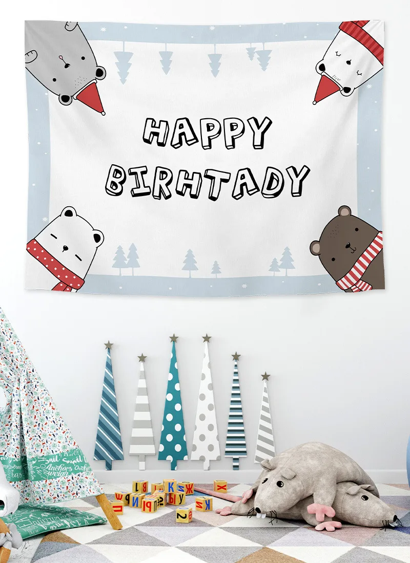 

Tapestry Birthday Background Fabric Scene Layout Room Decorative Cloth