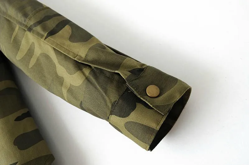 HZIJUE модная одежда с длинными рукавами chaqueta militar пальто Для женщин зеленые куртки в стиле милитари с вышивкой из Для женщин жакет, блузы, пальто